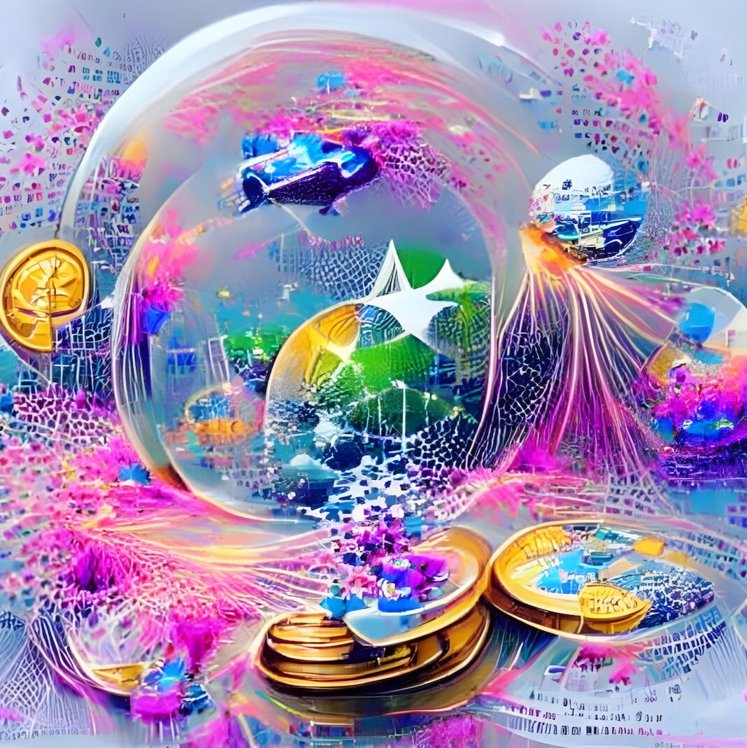 Creative Currency Utopian Flow, Jodi Rose & Nightcafe (VQGAN + CLIPS)